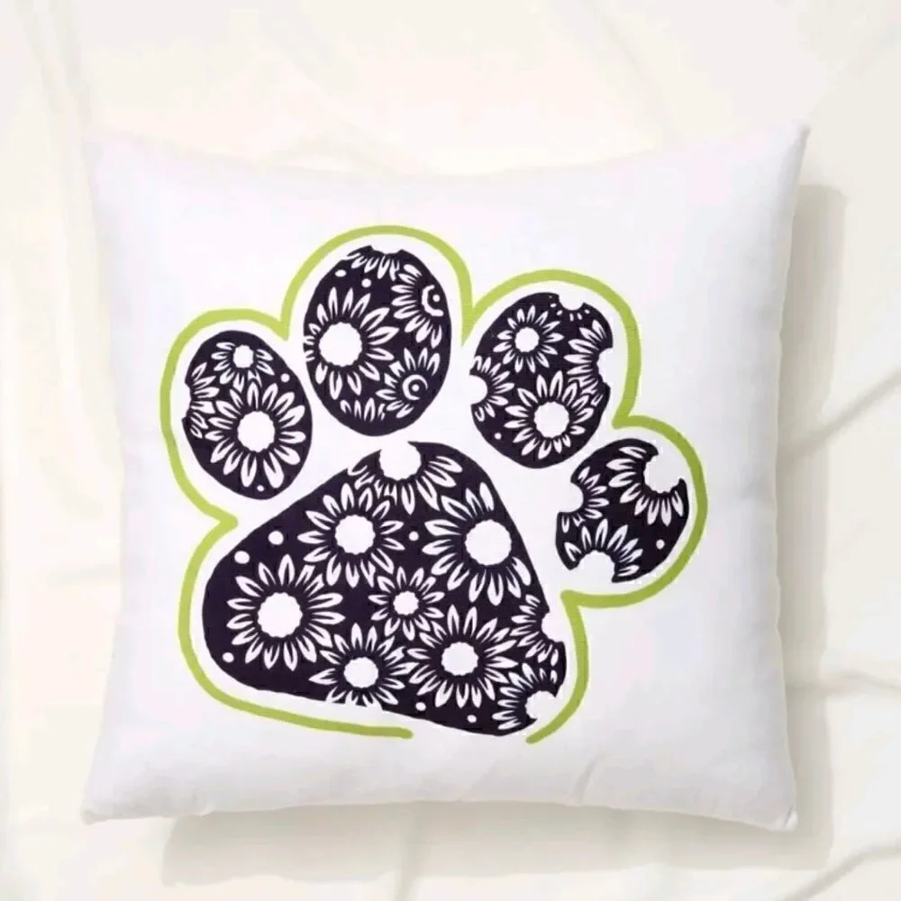 Paw Design Accent Pillow Covers Pillowcase - Picture 1 of 4